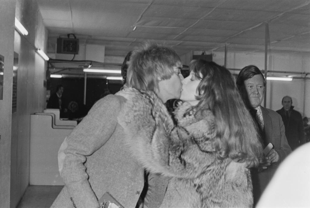 Rod Stewart and Bebe Buell