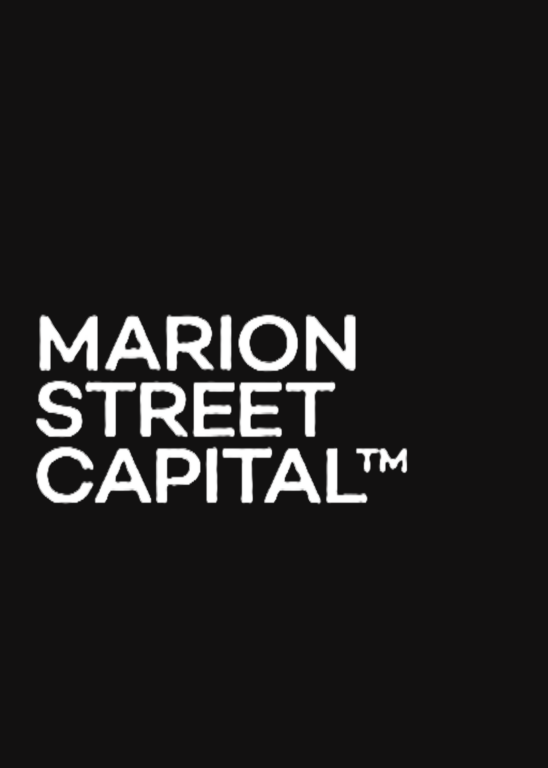 Marion Street Capital logo with black background and white lettering