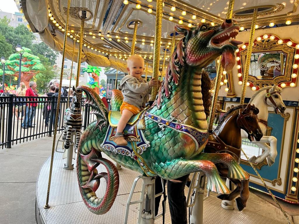 Trudy Enjoys the Parx Liberty Carousel