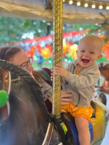 Trudy Enjoys the Parx Liberty Carousel