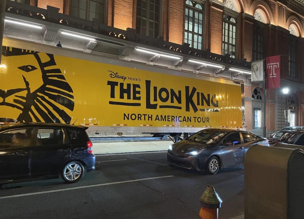 The Lion King Musical tour truck