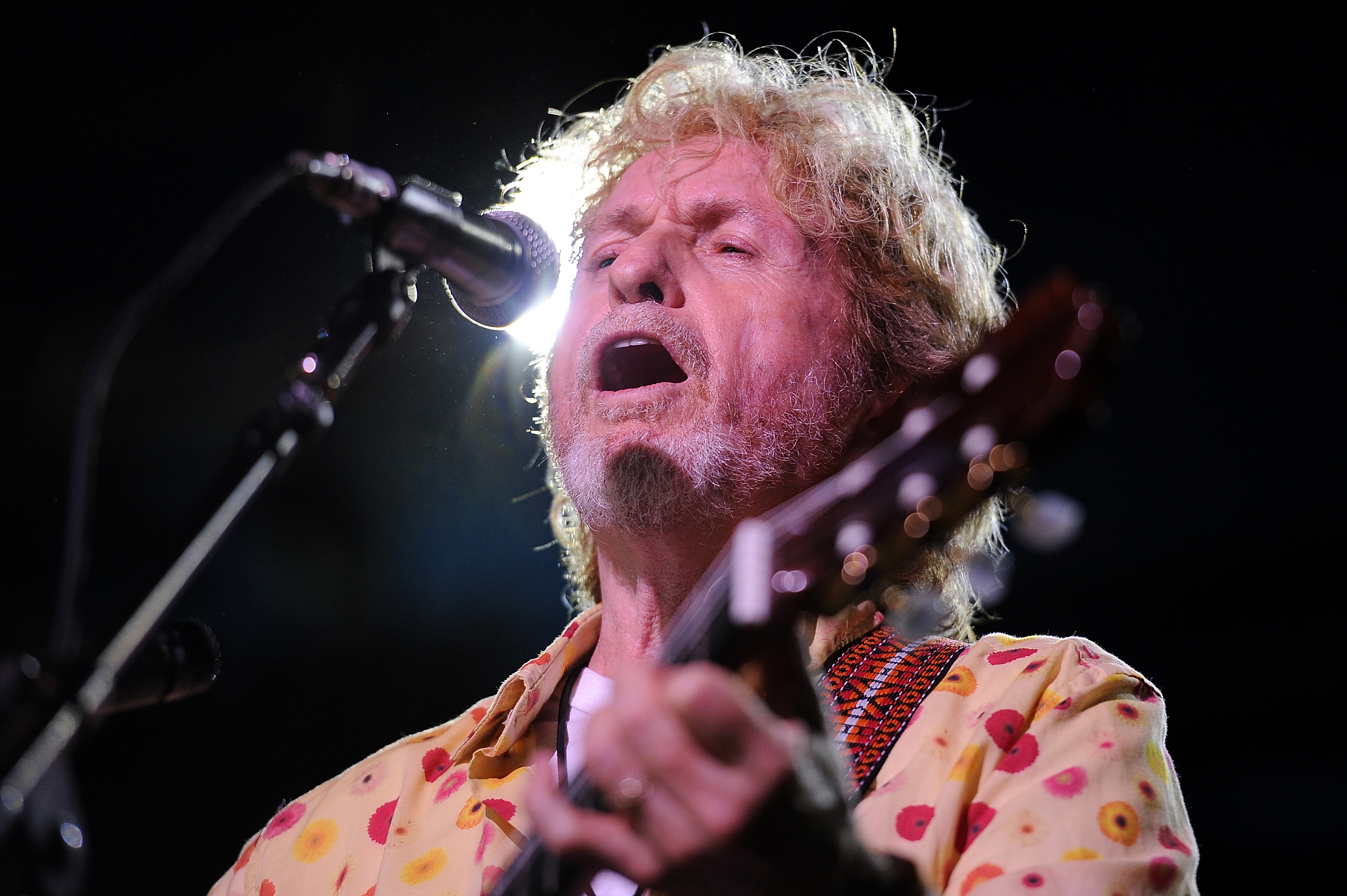 BYRON BAY, AUSTRALIA - MARCH 31:  Jon Anderson performs on stage at Bluesfest 2013 - Day 4 on March 31, 2013 in Byron Bay, Australia.  (Photo by Matt Roberts/Getty Images)