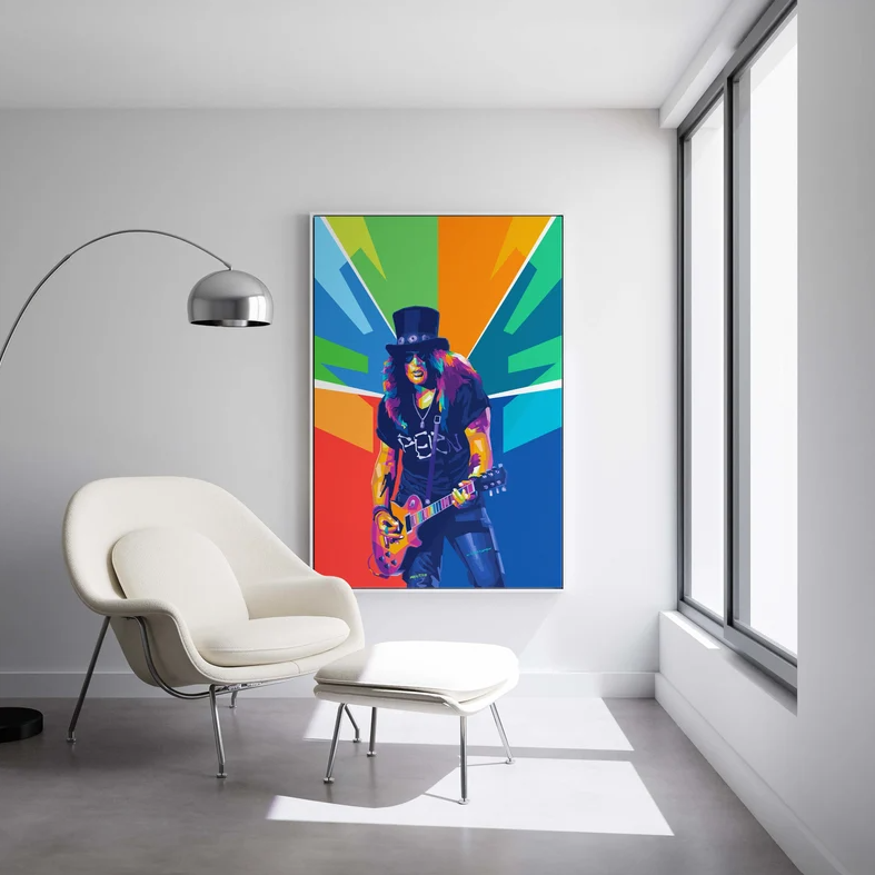 Wall Art Print Slash Rock Legend, Gifts & Merchandise, slash 