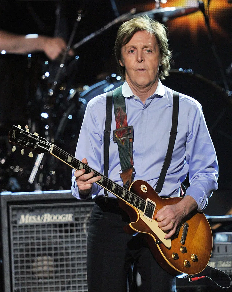 Paul McCartney performs onstage
