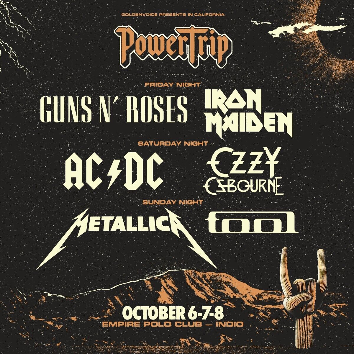 3 Day Passes to the Power Trip Festival in Indio, California