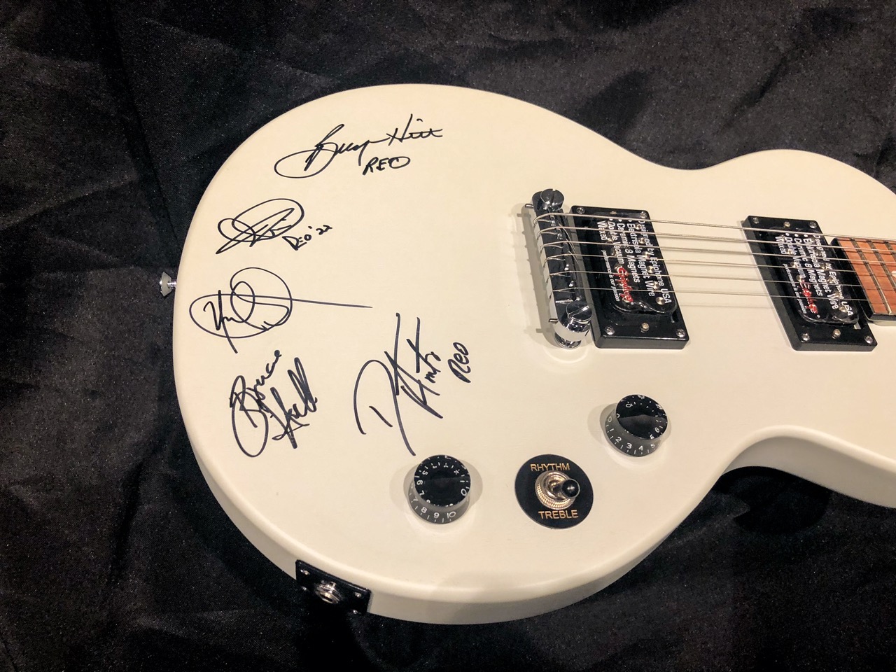 REO Speedwagon Autographed Guitar