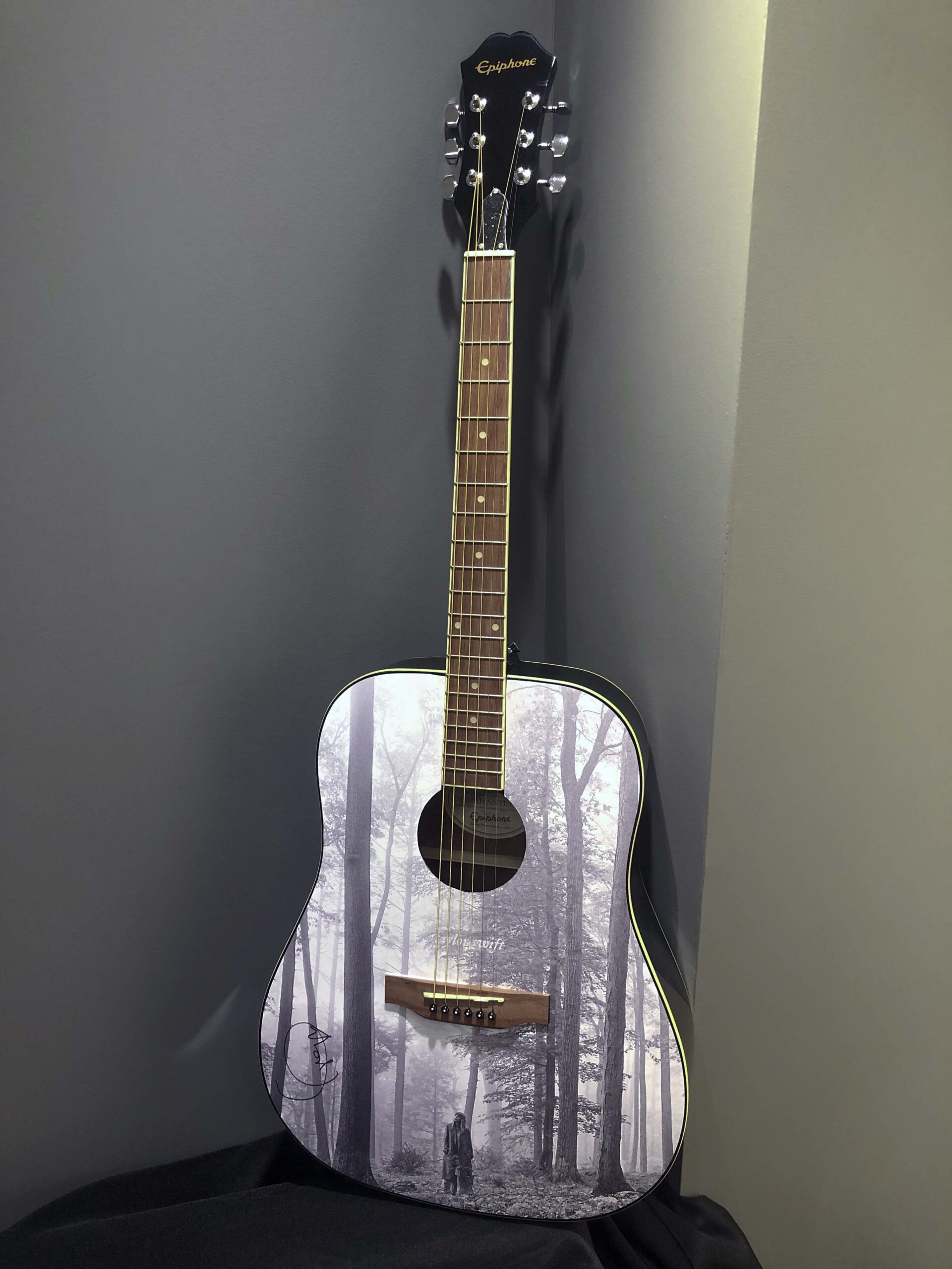 Autographed Taylor Swift Folklore Guitar