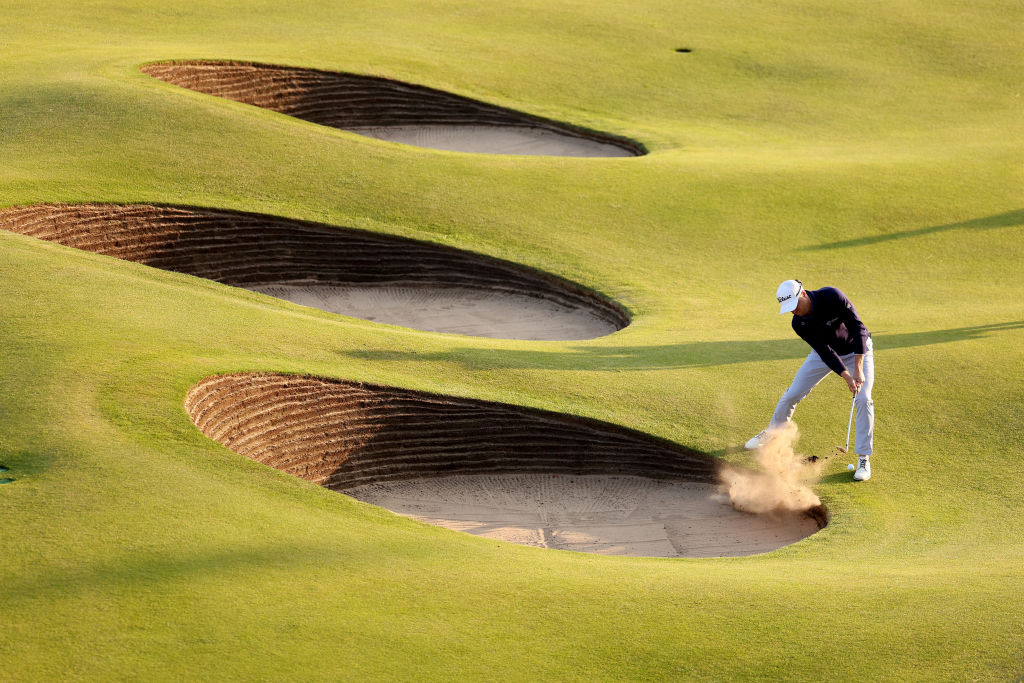 Bunkers at the 151st Open Championship. Royal Liverpool, Hoylake, England.