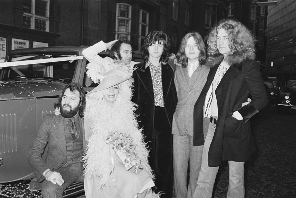 Mr and Mrs Cole with Led Zeppelin
