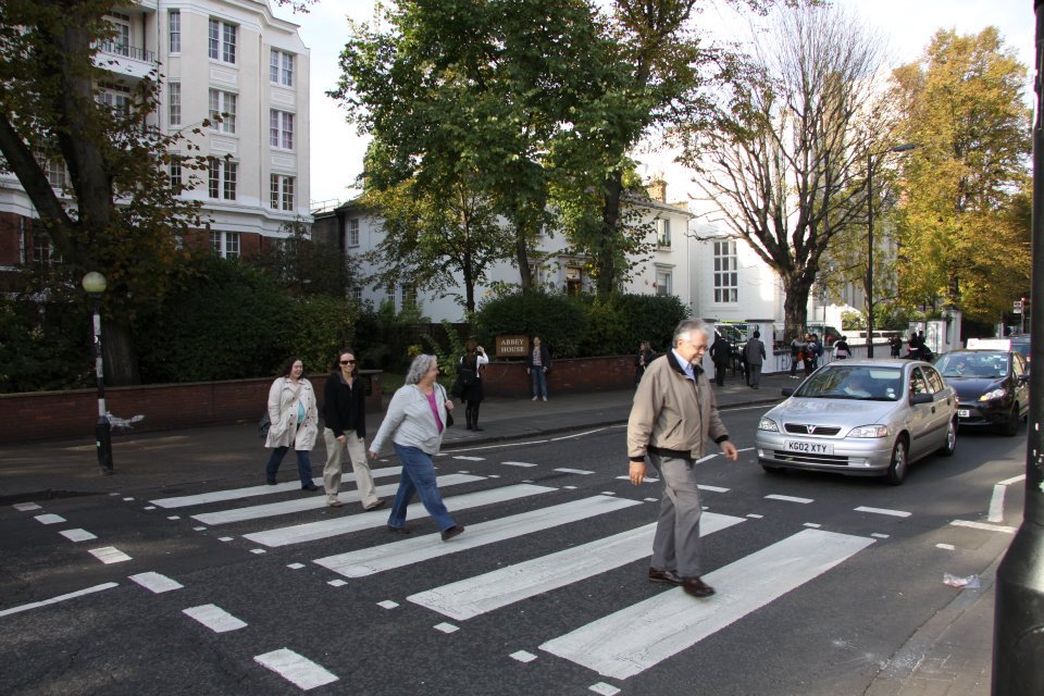 Larry Dillon and family at Abbey Road