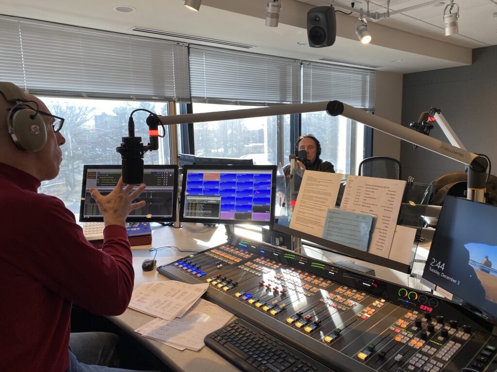 Andre Gardner interviews Denny Laine in the MGK Air Studio