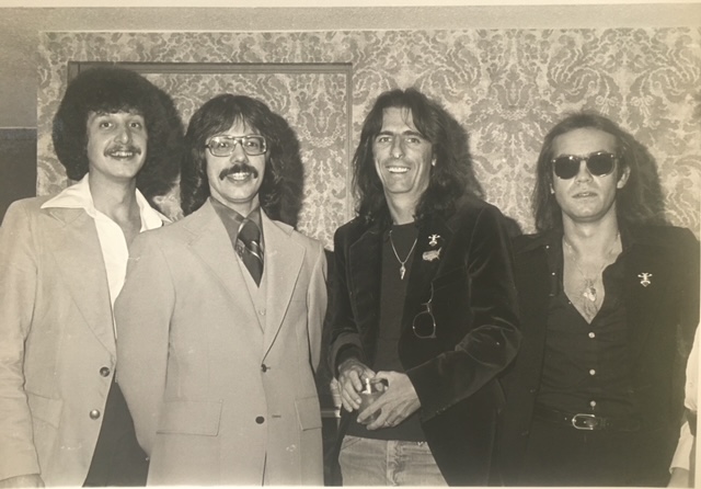 George Stone, Jerry Abear, Alice Cooper and Bernie Taupin