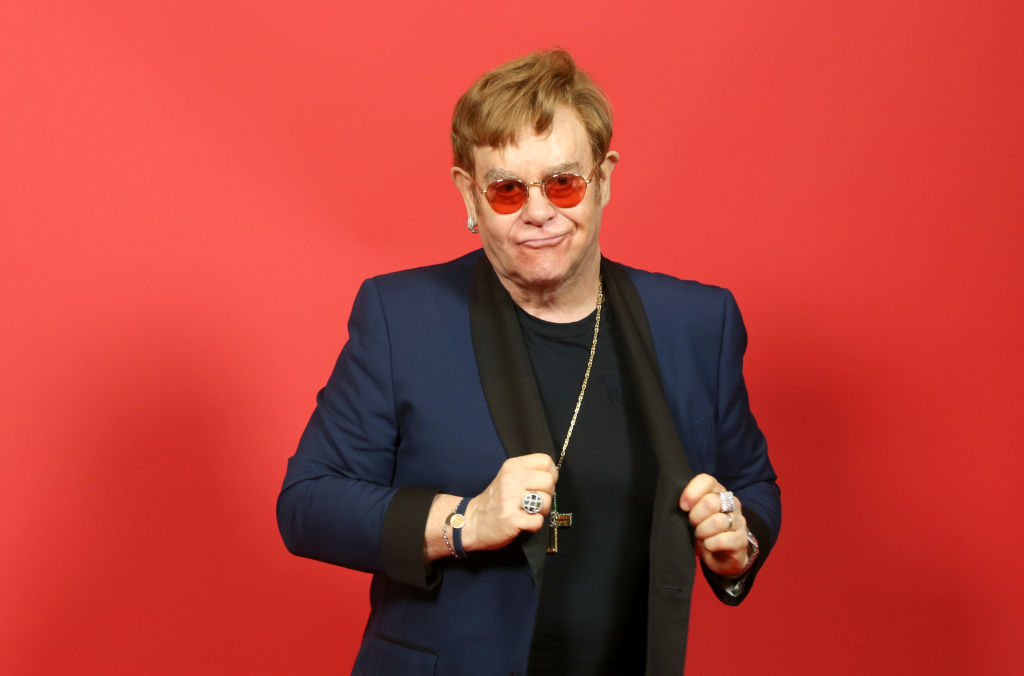 Sir Elton John poses