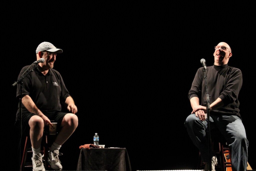 Dave Mason and Andre Gardner onstage at the Keswick, 2012.