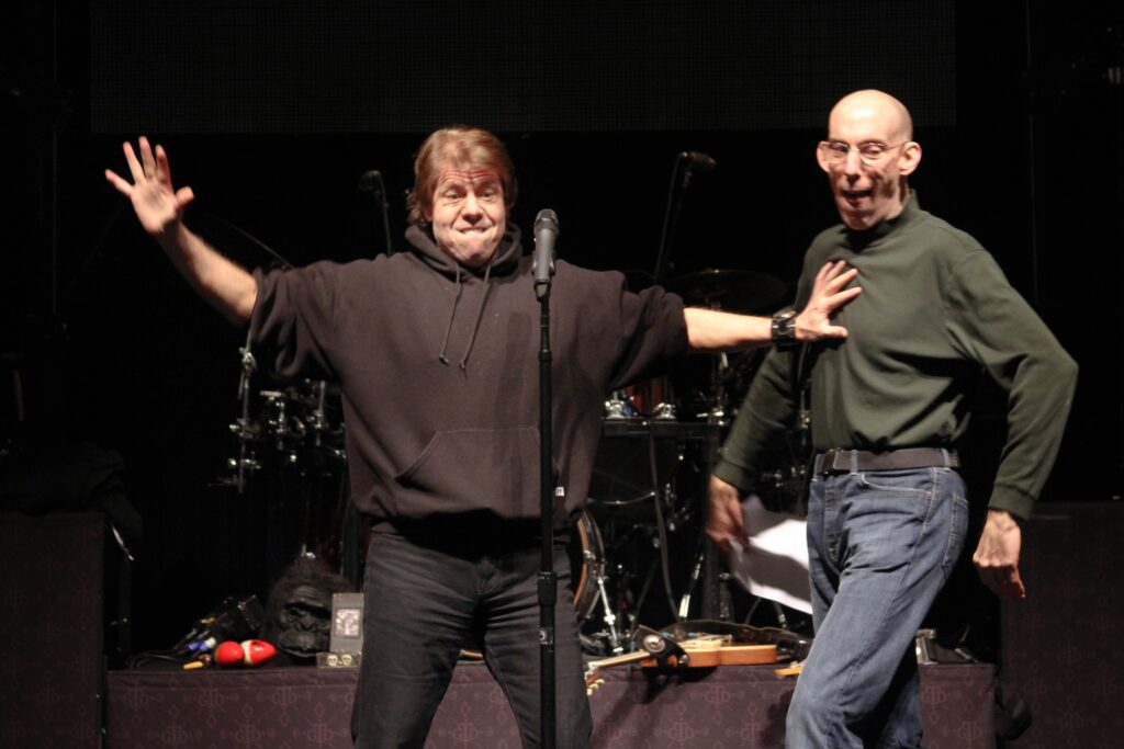 George Thorogood throwing Andre Gardner off stage